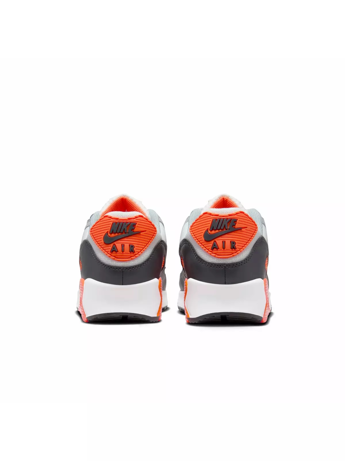 Air Max 90 "Summit White/Safety Orange/Dark Smoke Grey/Smoke Grey" Men's Shoe - 5