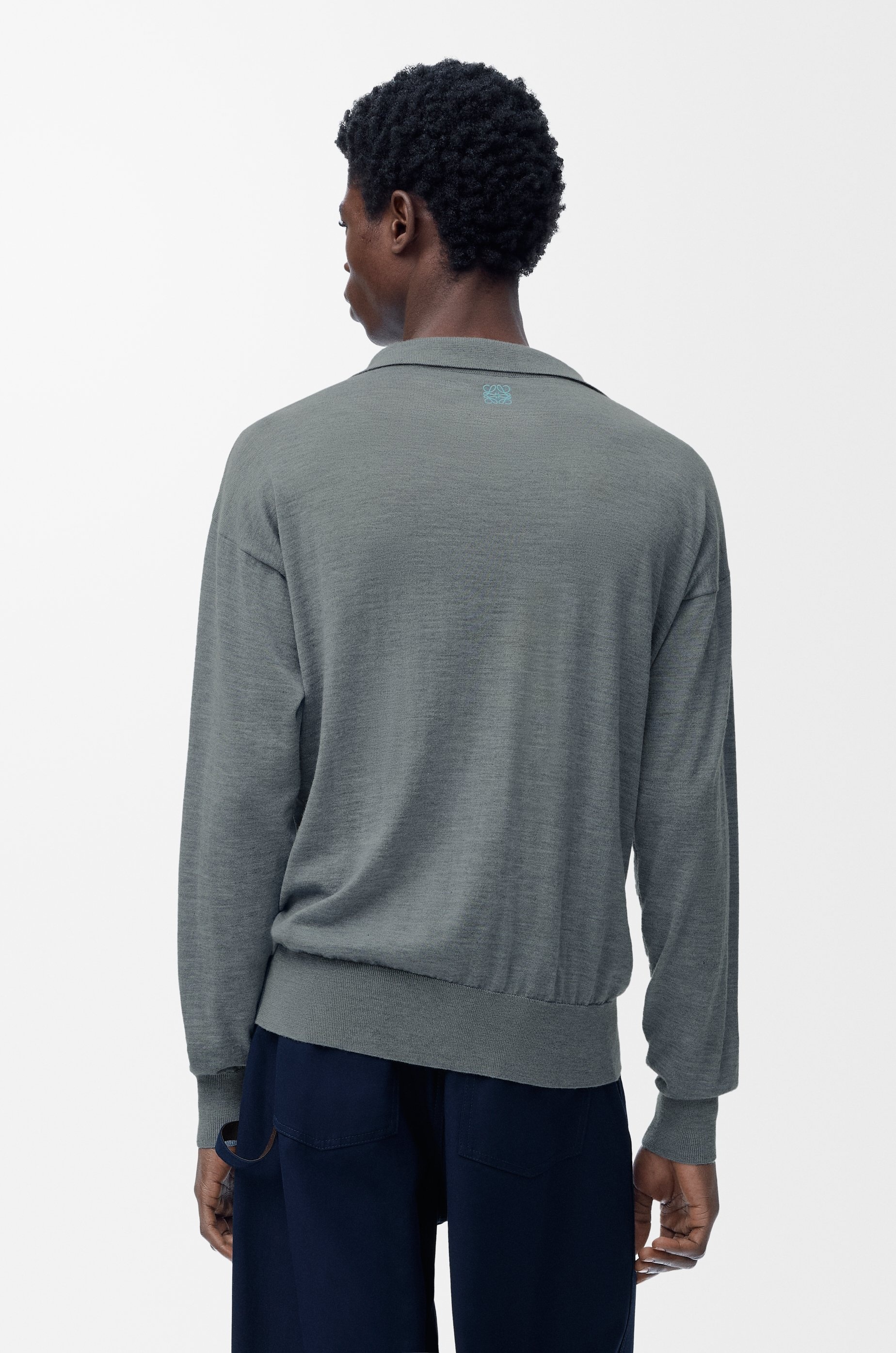 Polo sweater in wool - 4