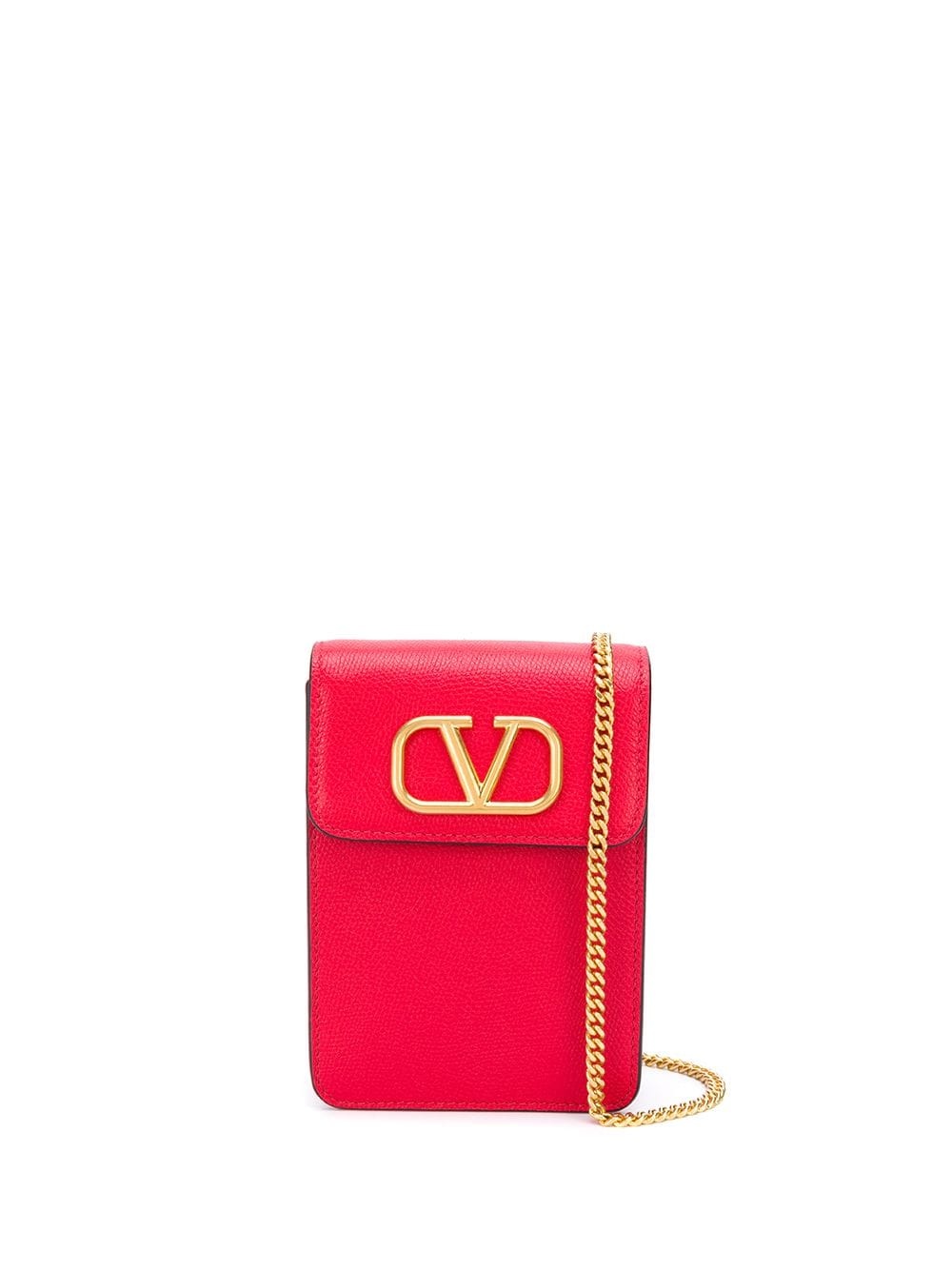 chain-strap VLOGO crossbody bag - 1