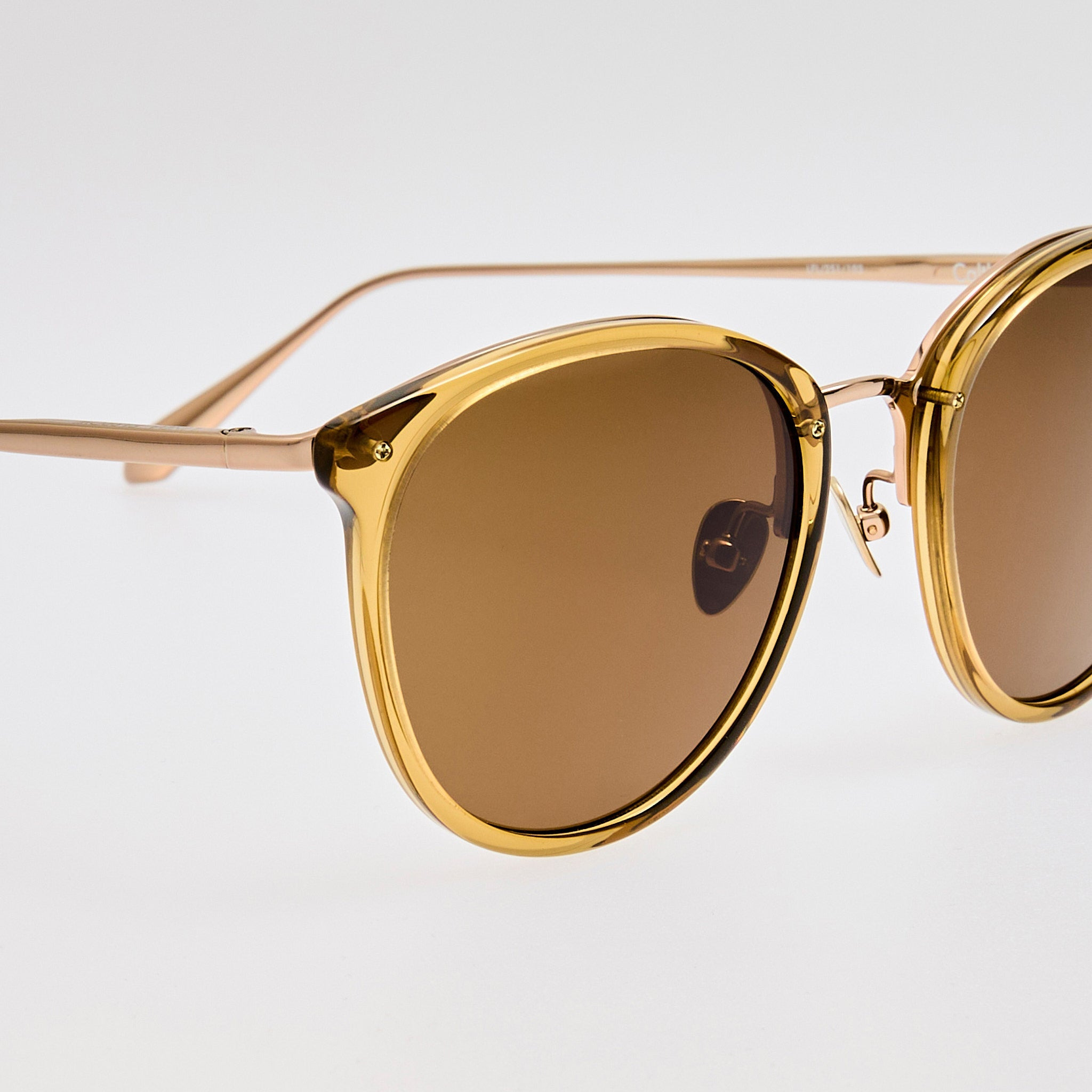 Calthorpe Sunglasses in Khaki and Gold - 5