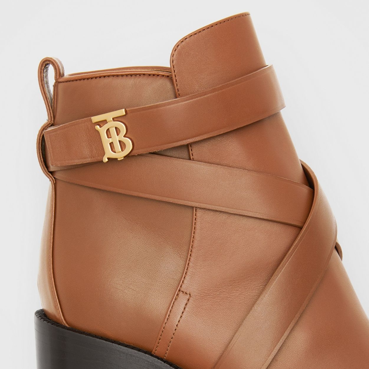 Monogram Motif Leather Ankle Boots - 3