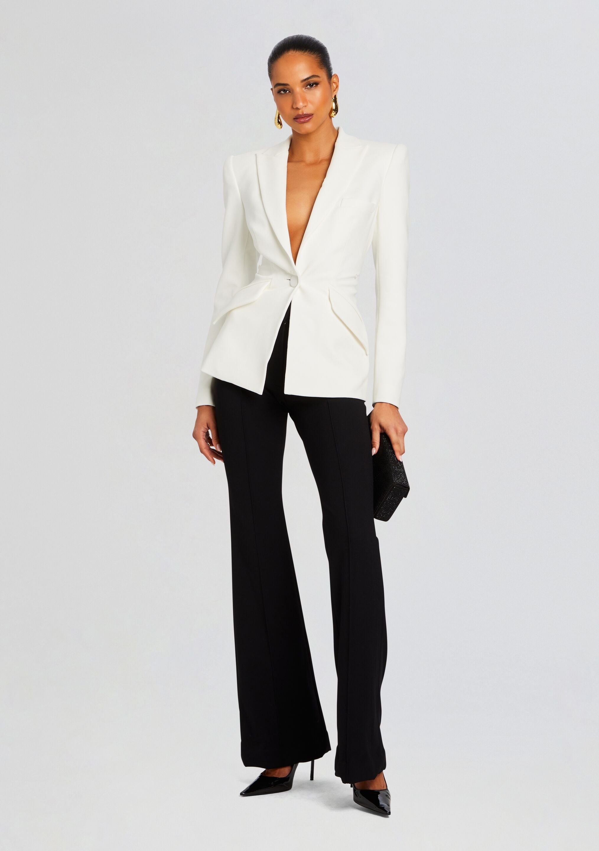 LIZZY LOW RISE FLARED TROUSERS - 2