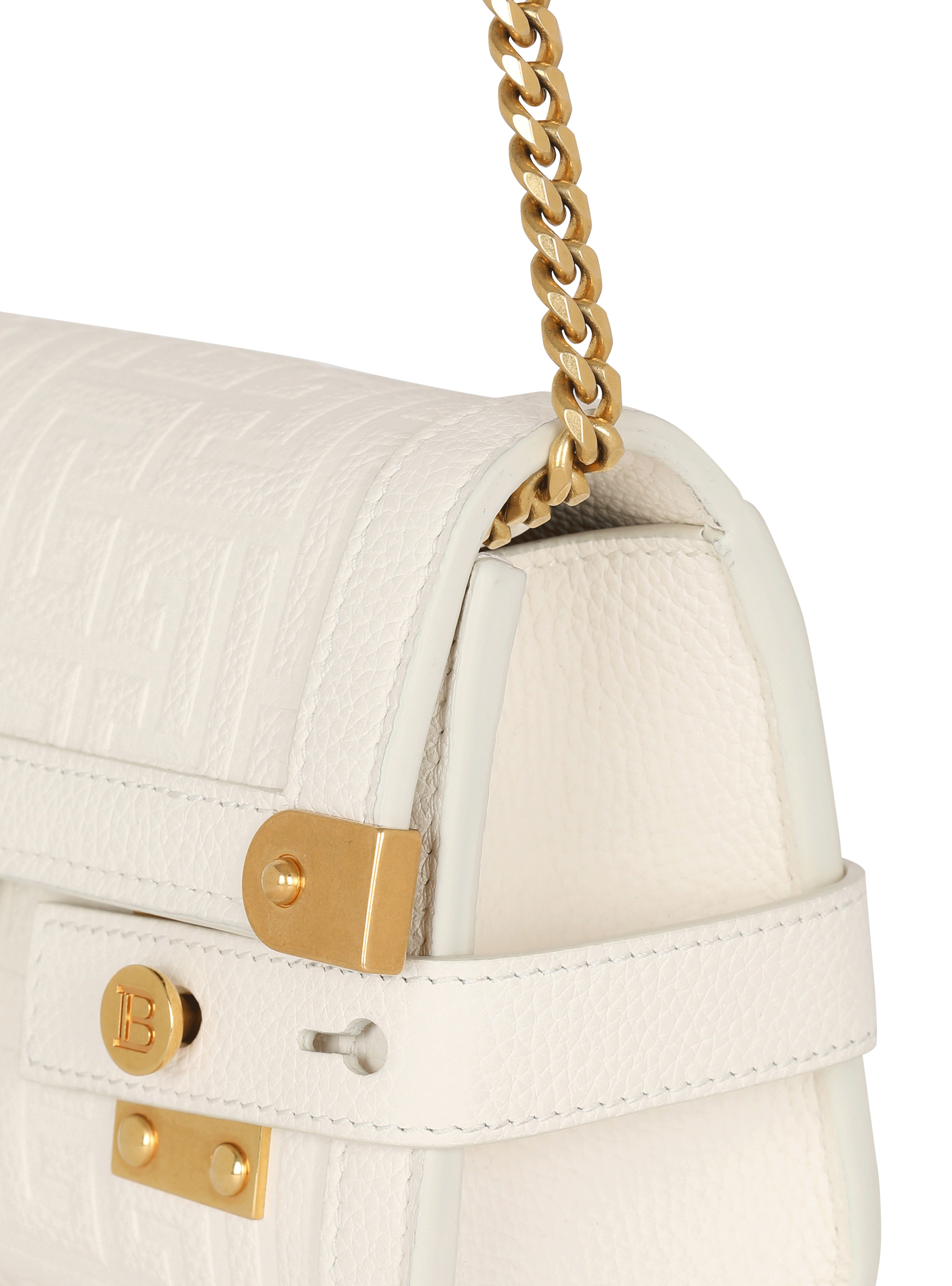 B-Buzz 23 monogrammed grained leather clutch 6