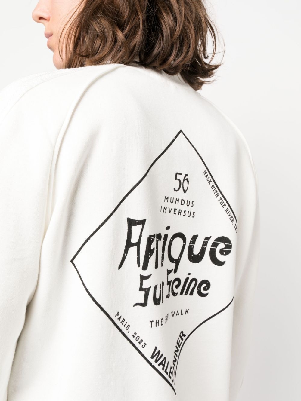 logo-embroidered zipped sweatshirt - 5