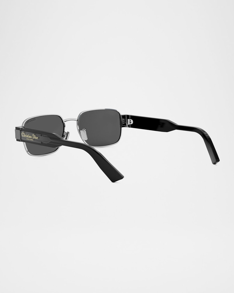 Dior Men's Christian Dior Label Rectangle Metal Sunglasses outlook