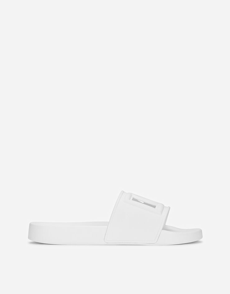 Rubber beachwear sliders with DG logo - 1