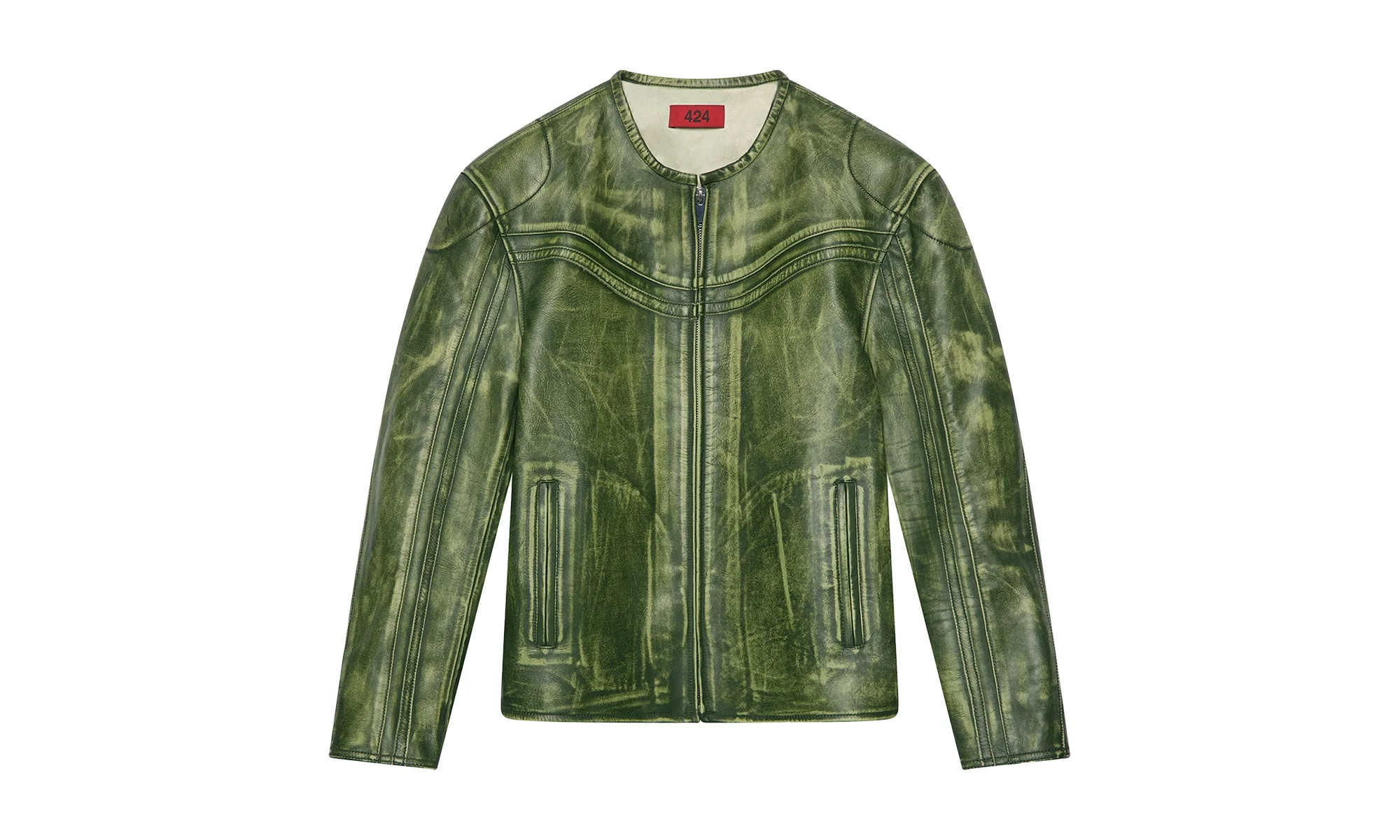 Tokyo Leather Jacket "Green" FF5SMJ24APPE245636 - 1