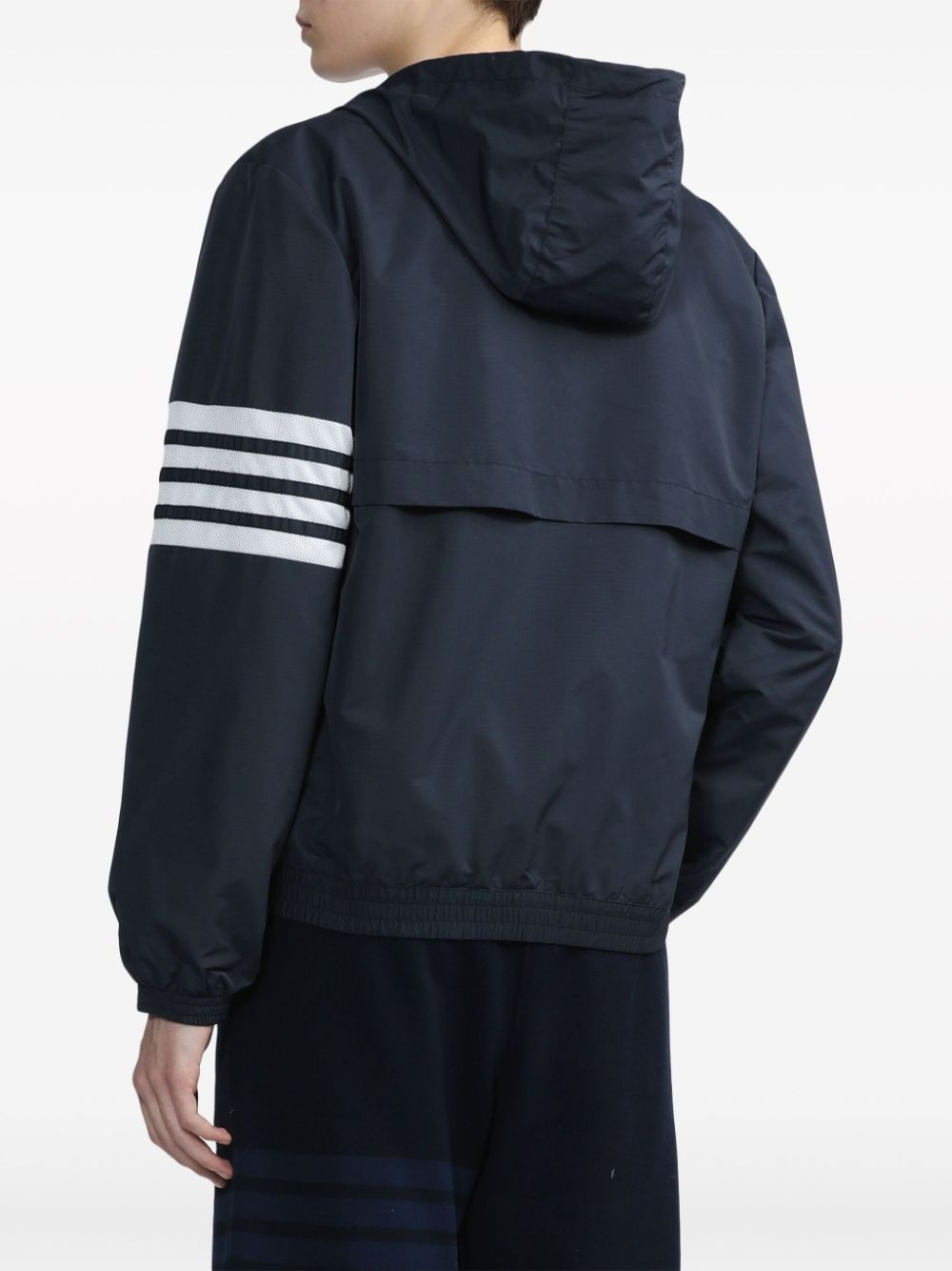 4-Bar stripe hooded jacket - 4