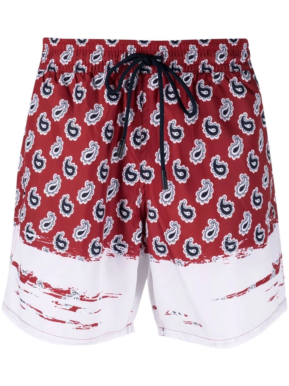 paisley print swim shorts - 1