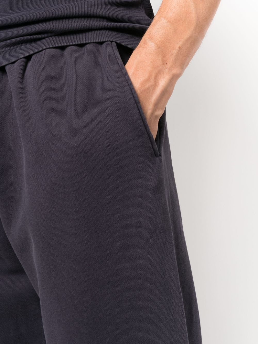 tapered cotton track pants - 6