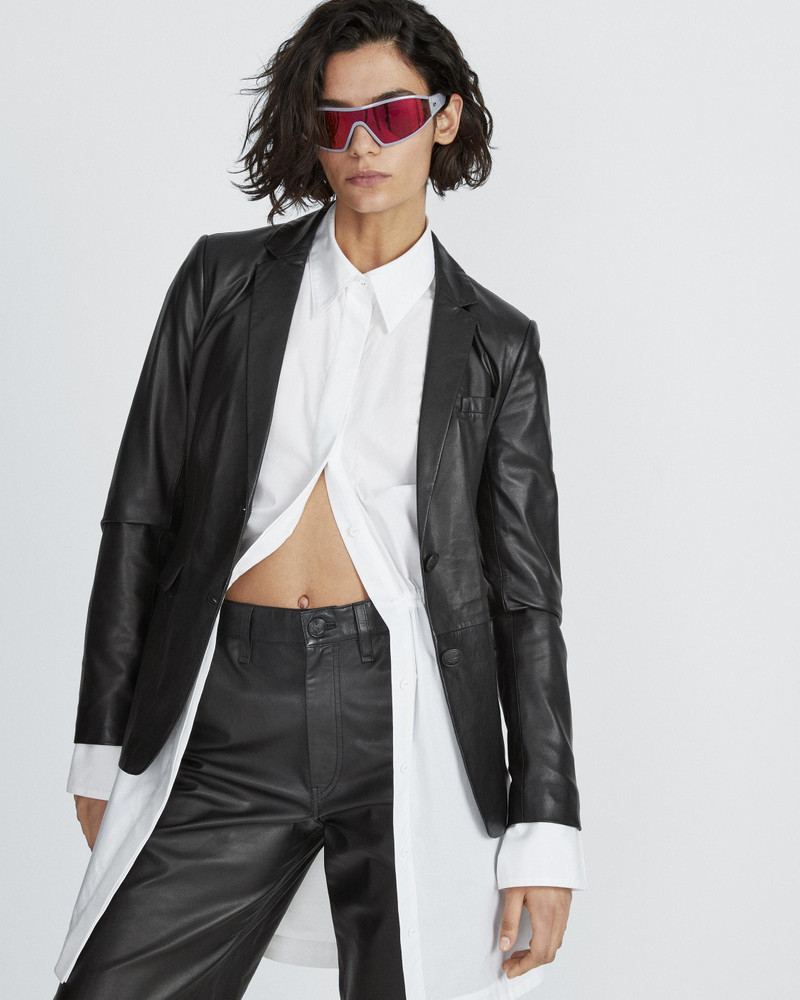 Razor Blazer Leather Blazer 6