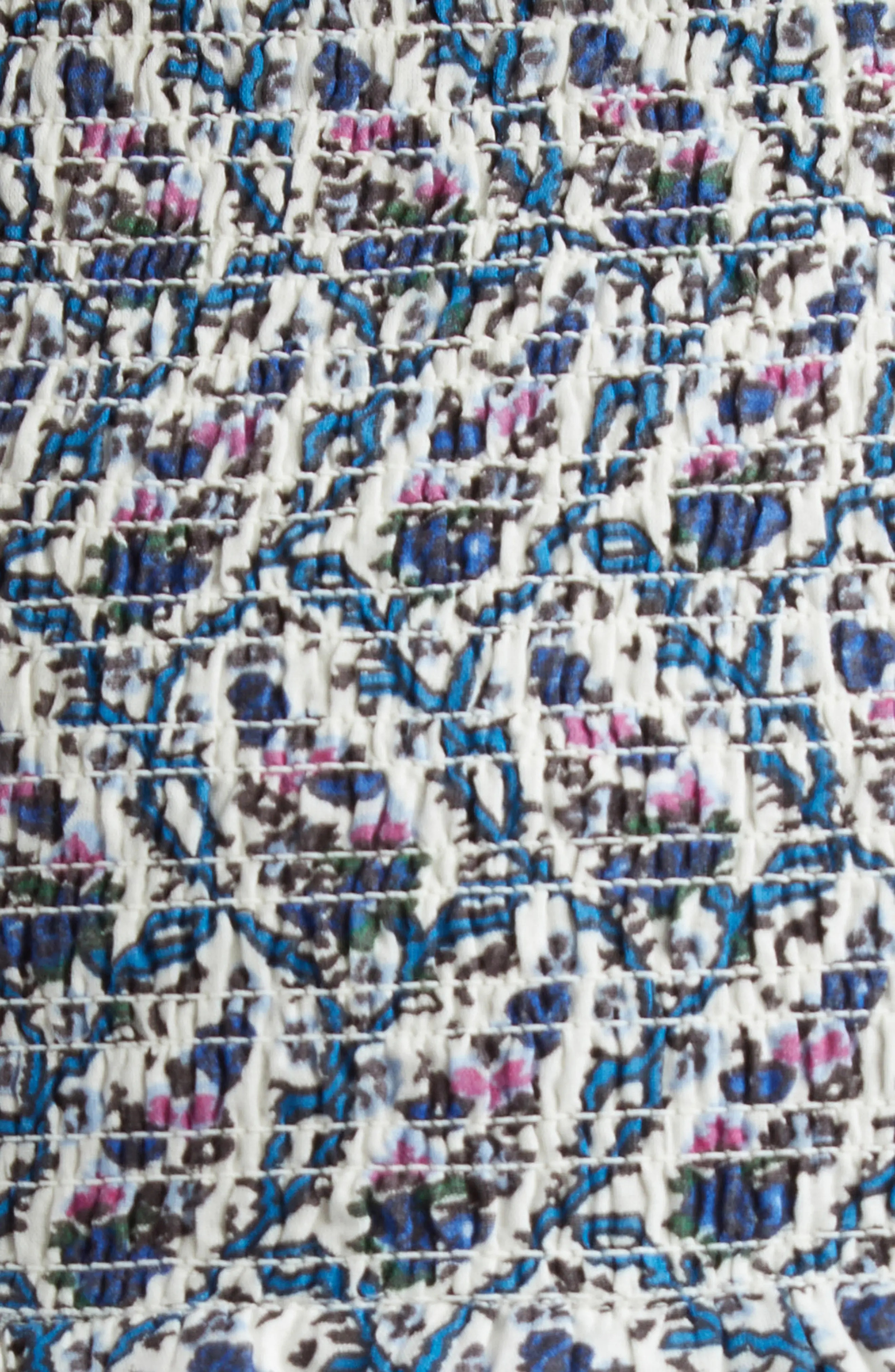 Naomi Floral Mix Print Tiered Cotton Miniskirt - 6