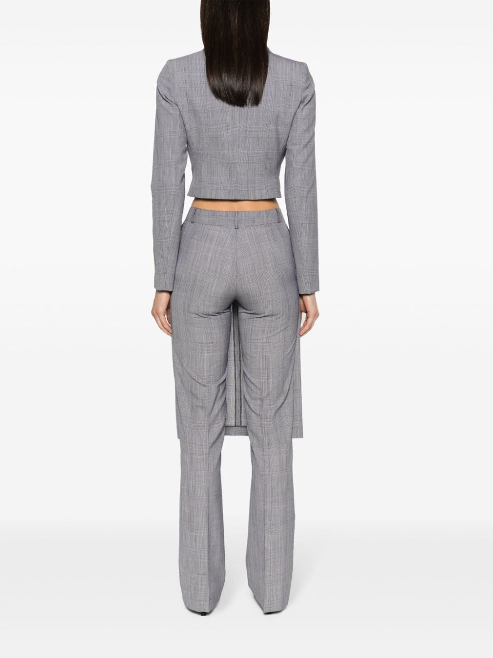 layered-design trousers - 4