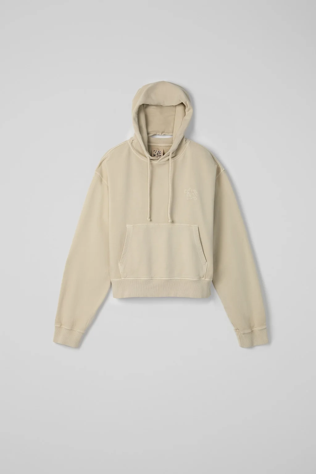 Beige Organic Cotton Hoodie - 1