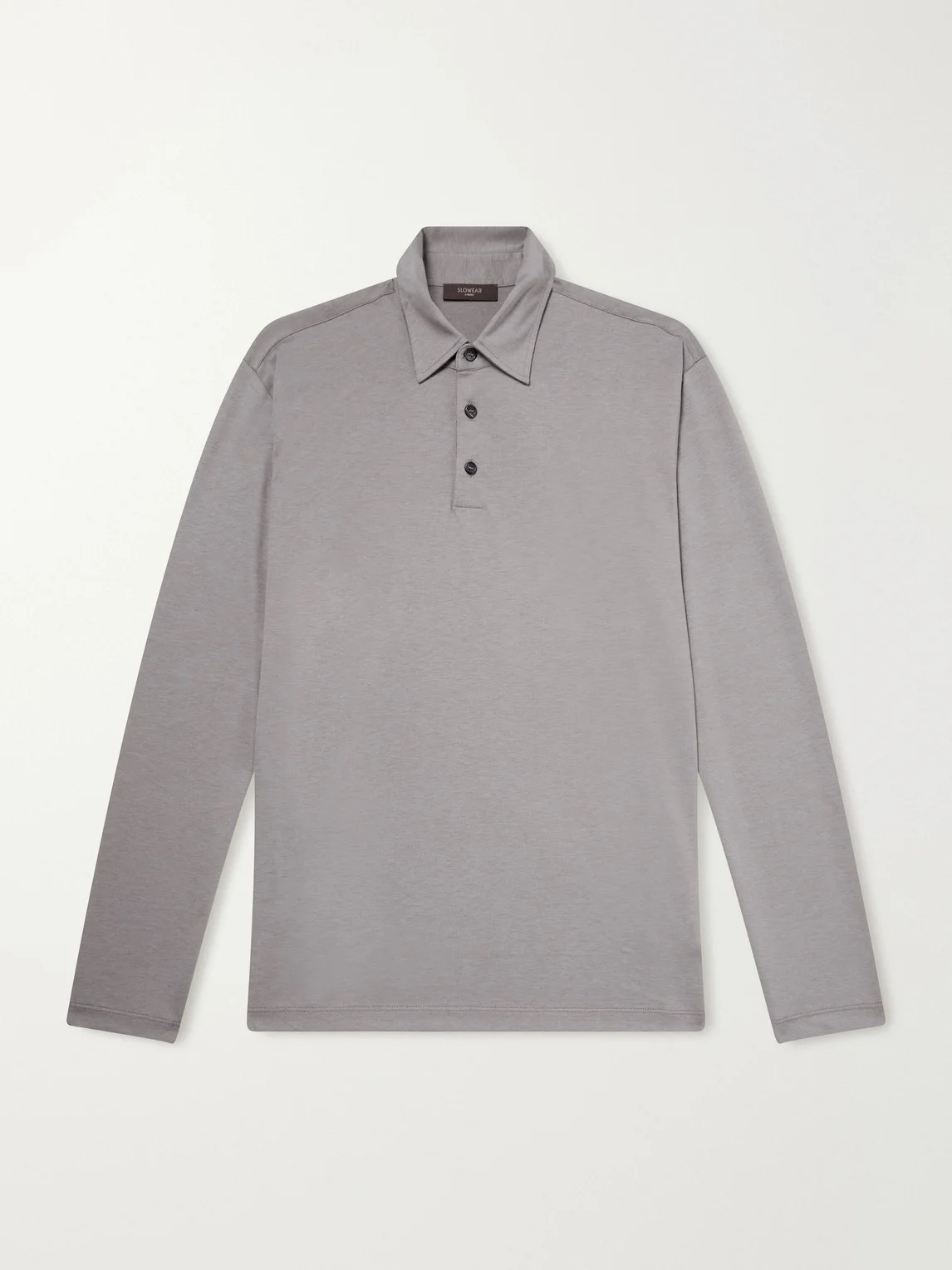 Zanone Cotton and Silk-Blend Jersey Polo Shirt - 1