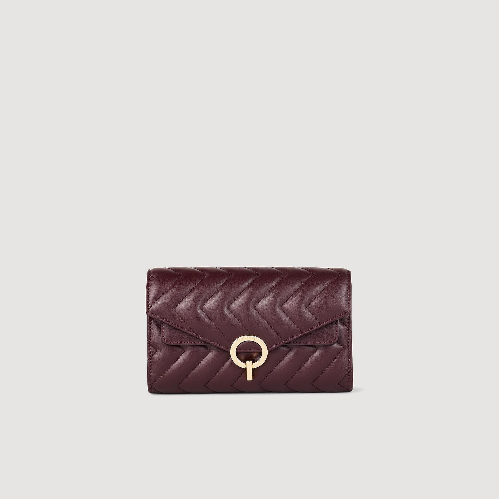LEATHER CROSSBODY CLUTCH BAG - 1