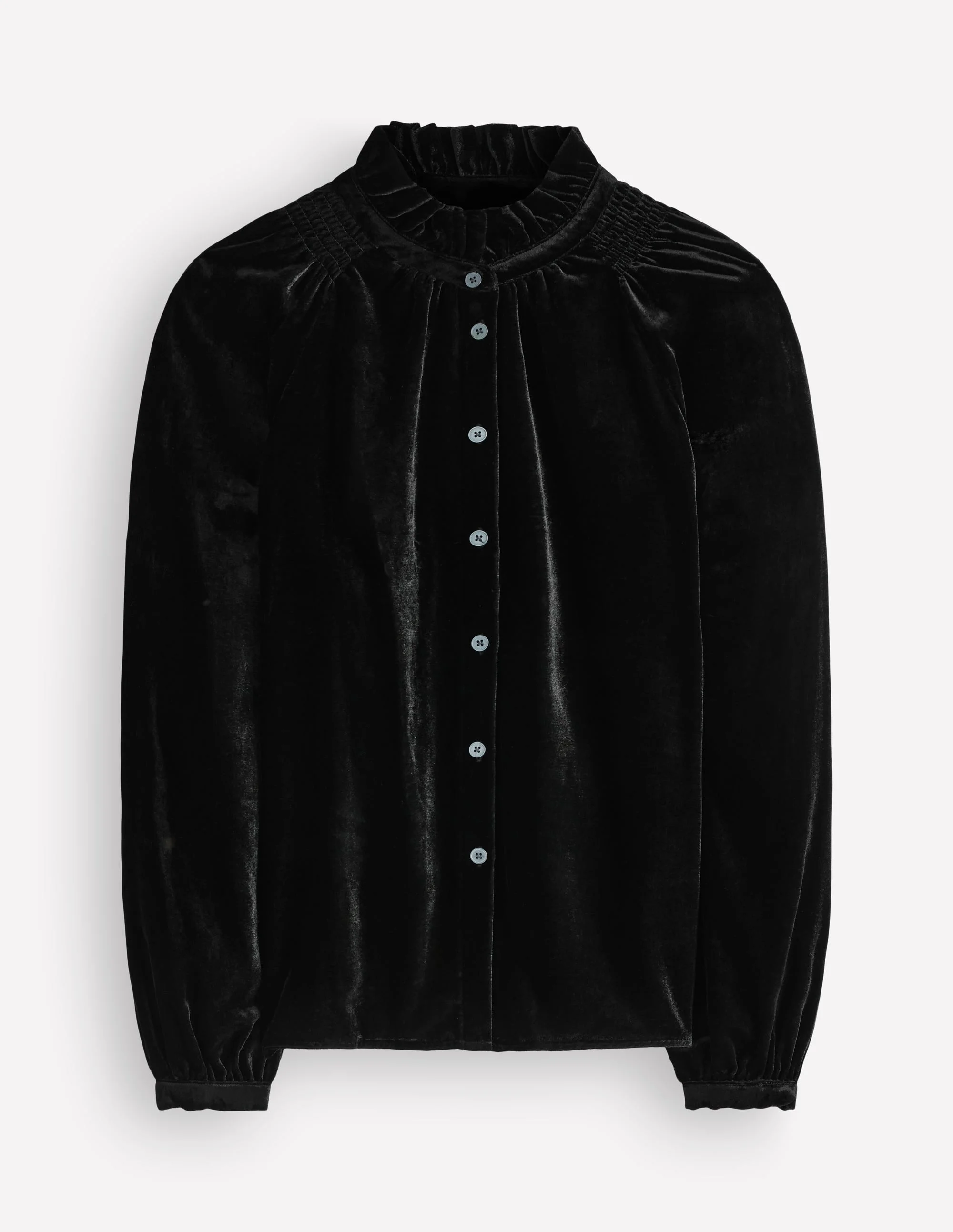 Erica Frill Velvet Top-Black - 1