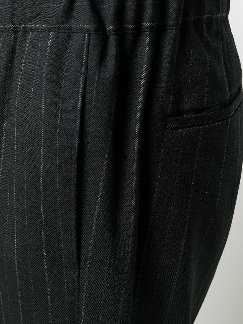 pinstripe wide leg trousers - 5