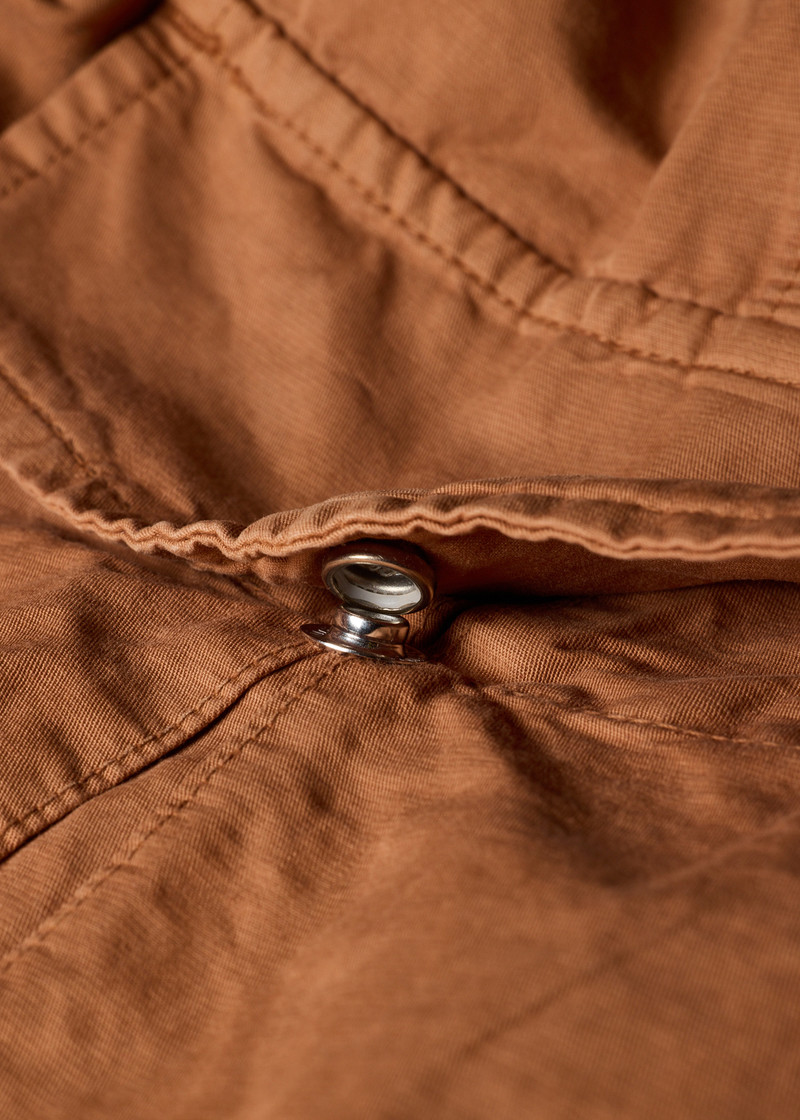 Paul Smith Orange Cotton-Linen Cargo Shorts outlook