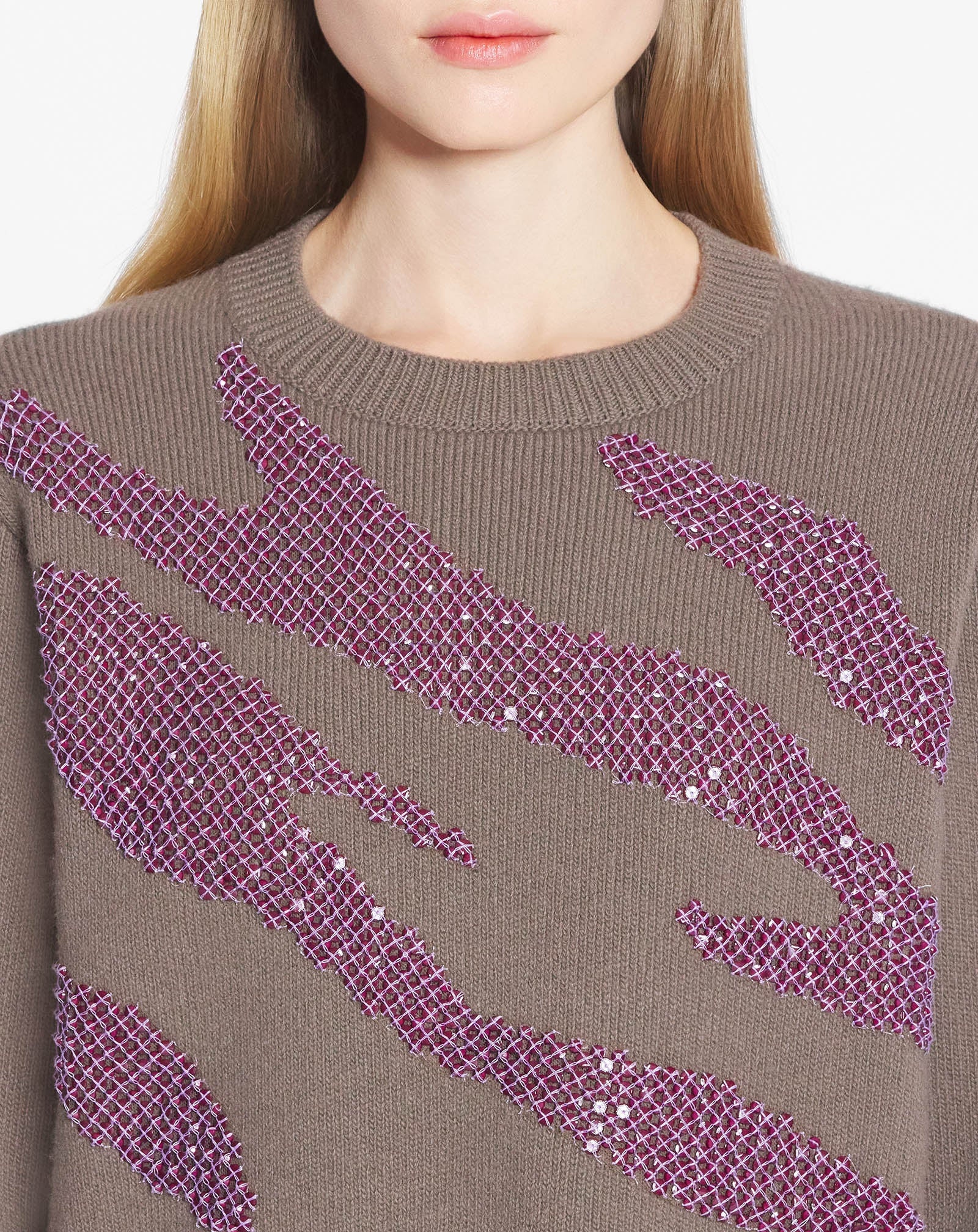 EMBROIDERED KNIT SWEATER - 5