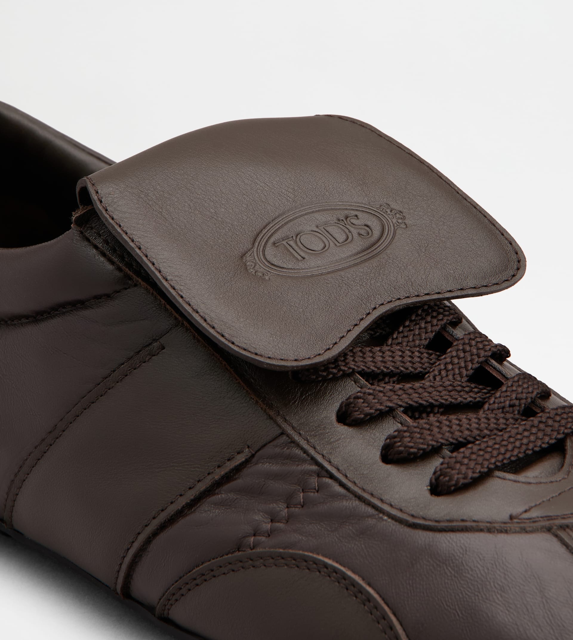 TOD'S T-MARATHON SNEAKERS IN LEATHER - BROWN - 5