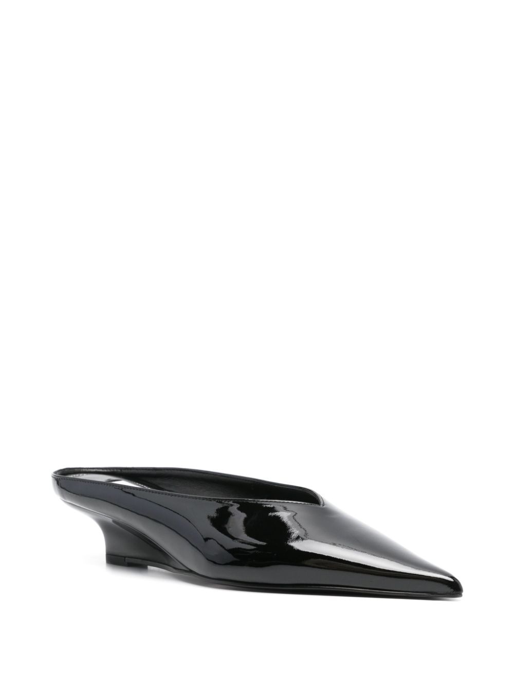 35mm patent-leather mules - 2