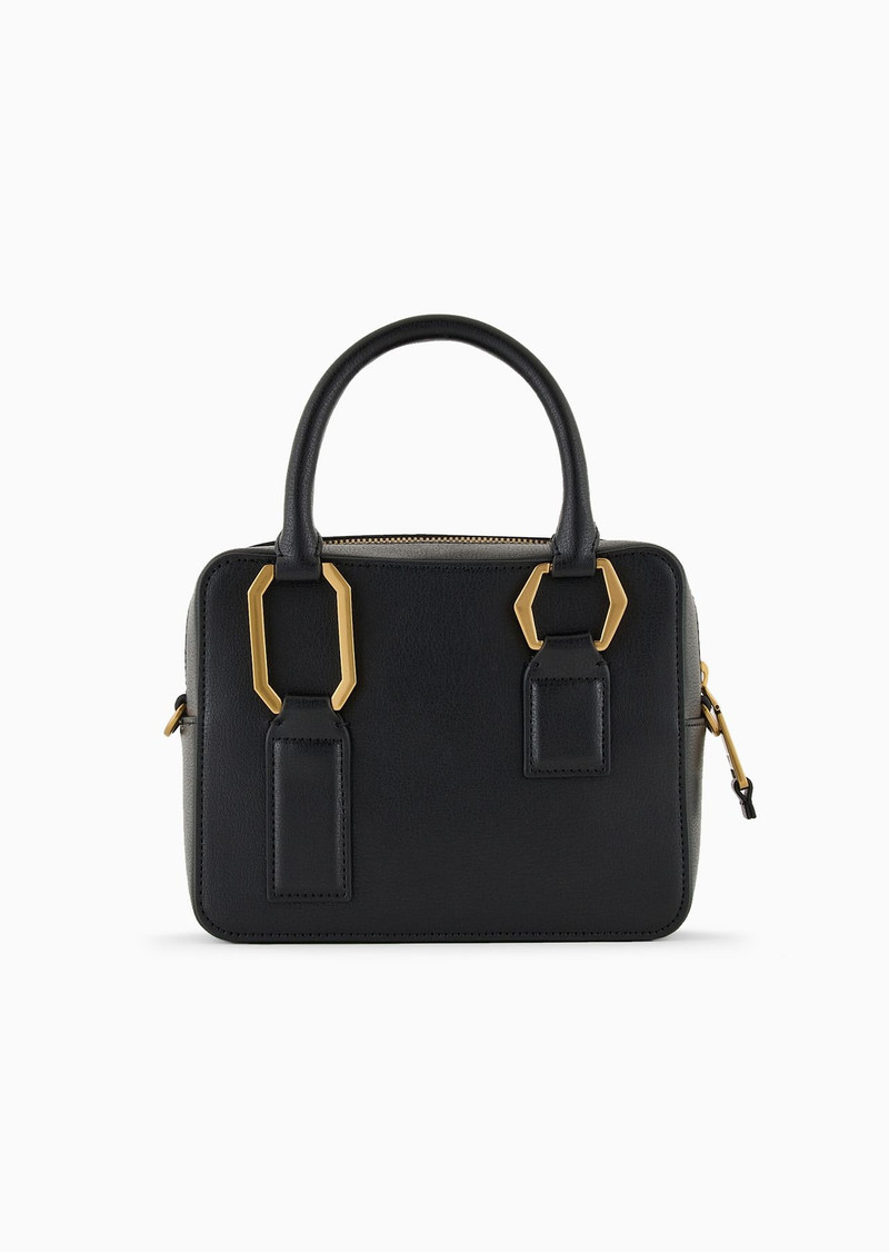 Palmelato-finish double handle Bauletto bag 3