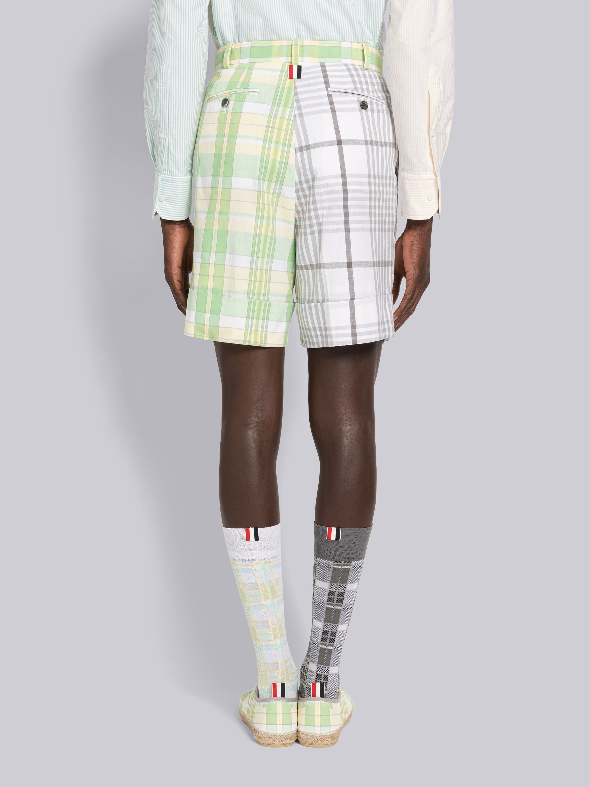 Fun-Mix Madras Check Beltloop Sack Short - 3