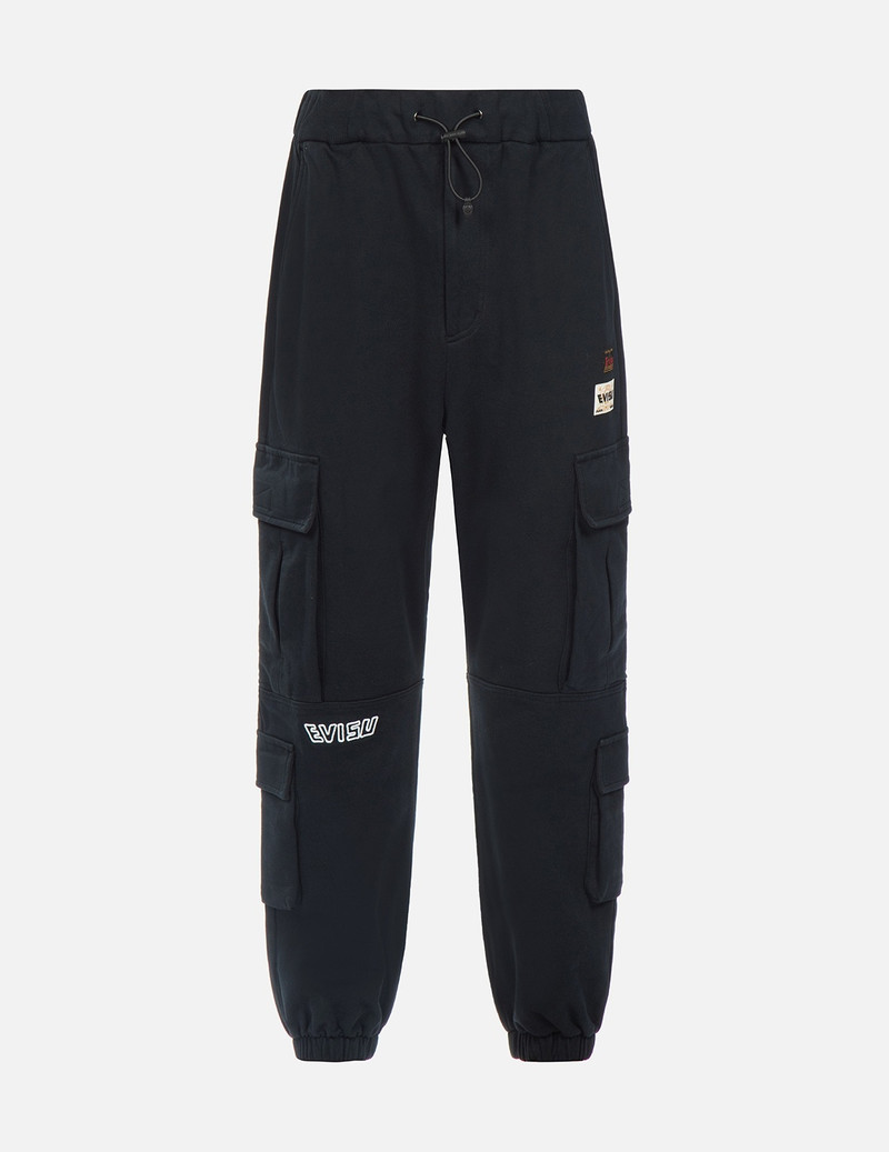 GODHEAD AND LOGO PRINT CARGO PANTS 1