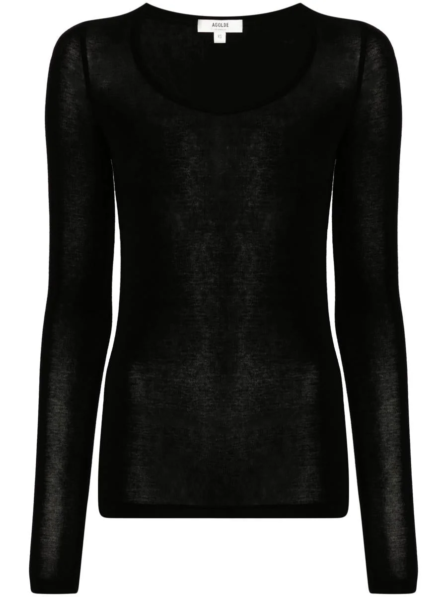 Agolde Corey Scoop Neck Top - 1