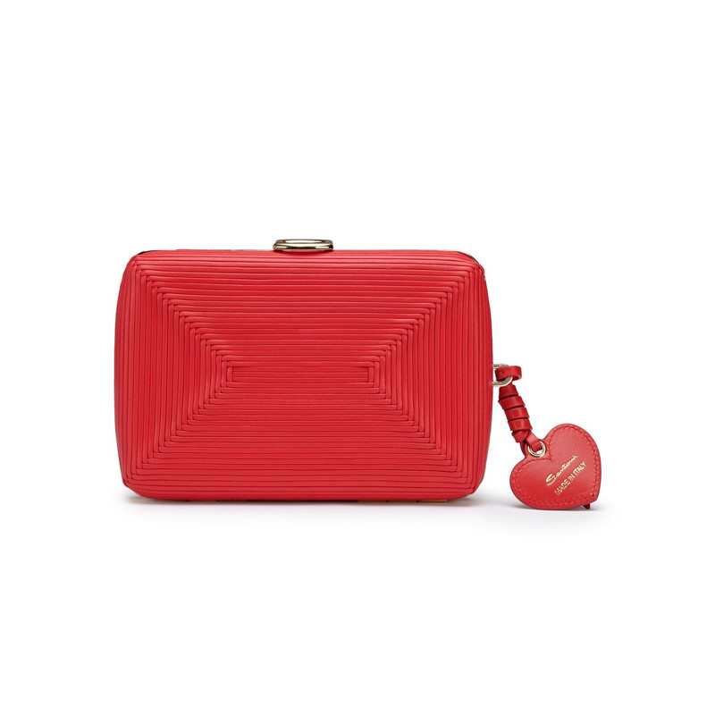 Red leather crossbody bag 4