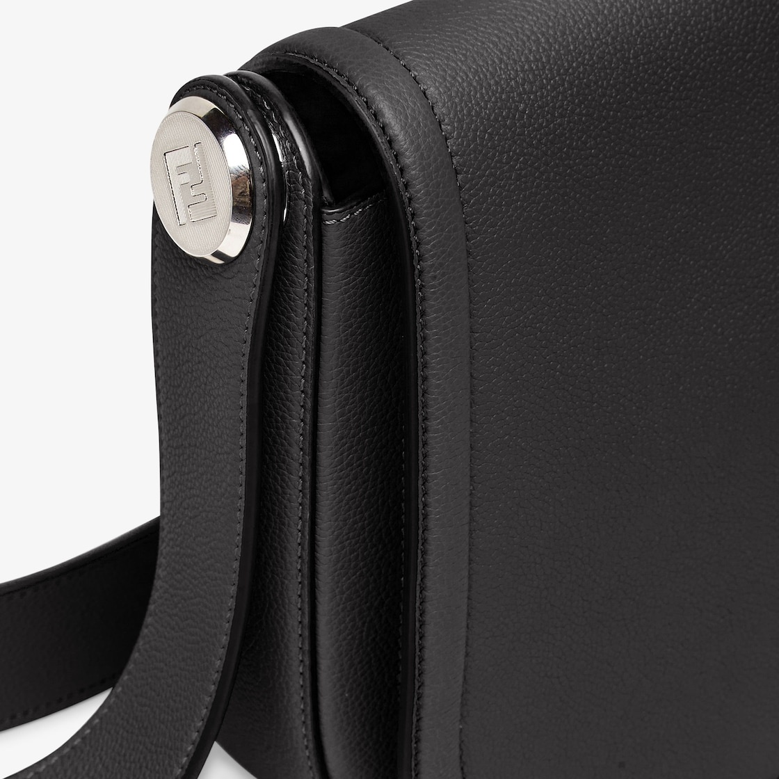 Fendi Roma Leather Chiodo Messenger - 5