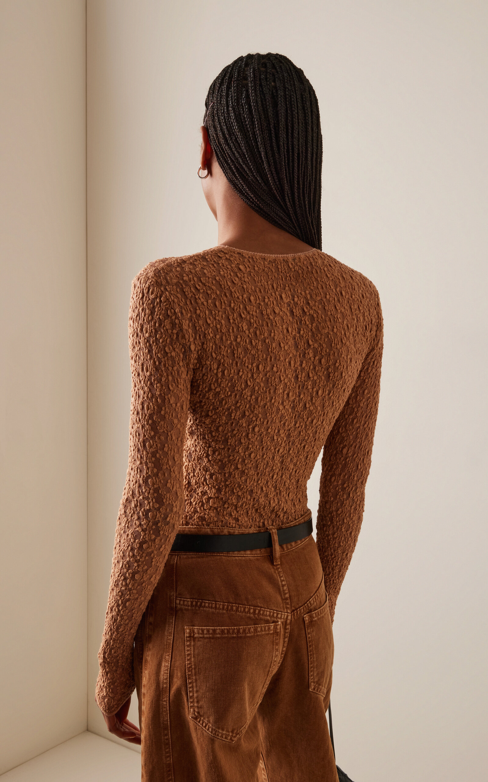 Gaelle Lace Top brown - 4