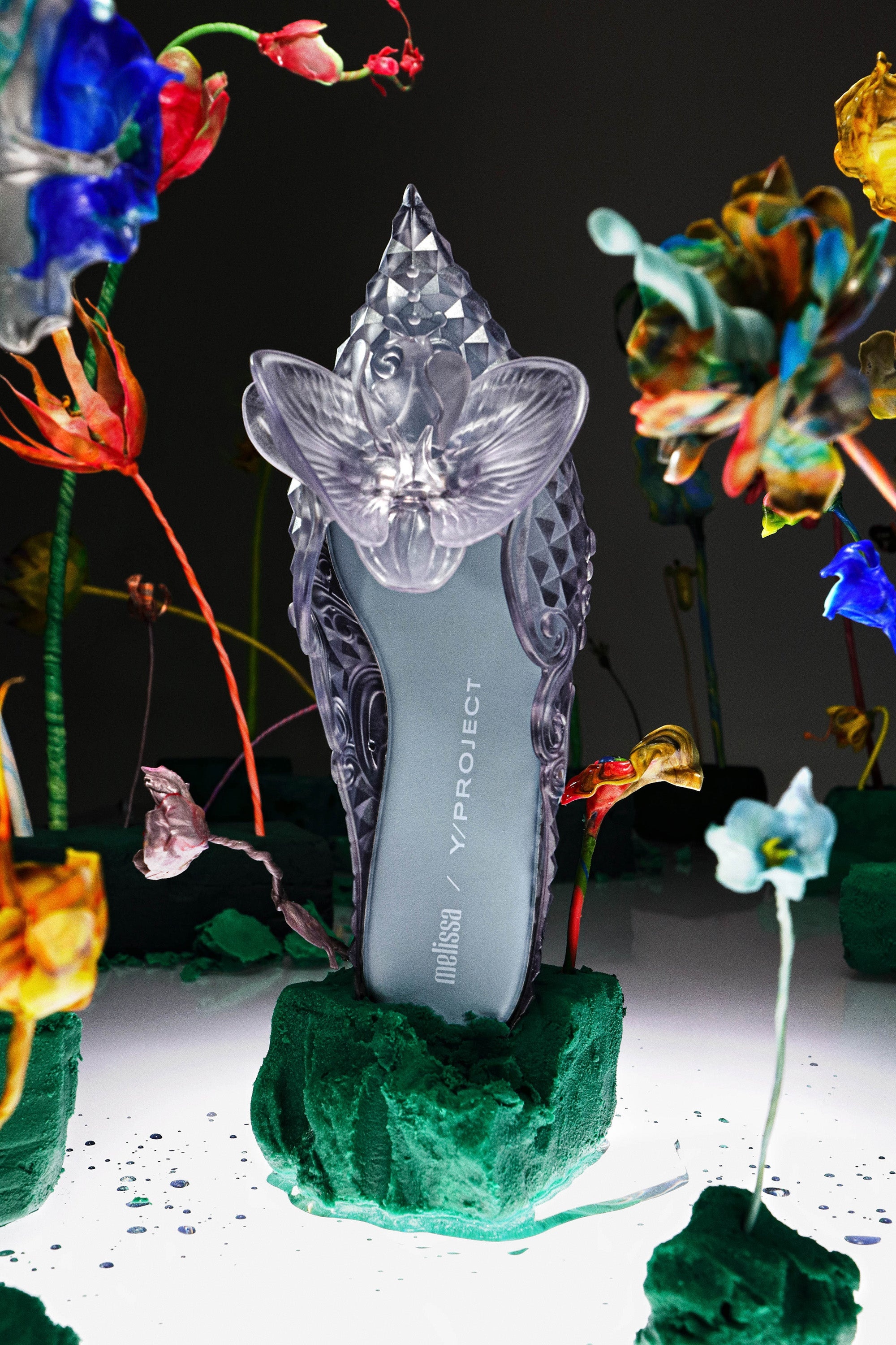 Y/project / Melissa フローラルミュール Y/Project Melissa Floral Point Mule | REVERSIBLE