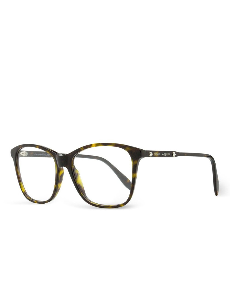 Alexander McQueen square-frame glasses outlook