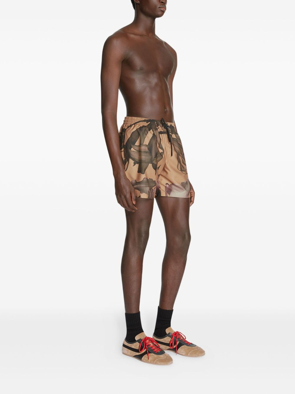 floral-print swim shorts - 3