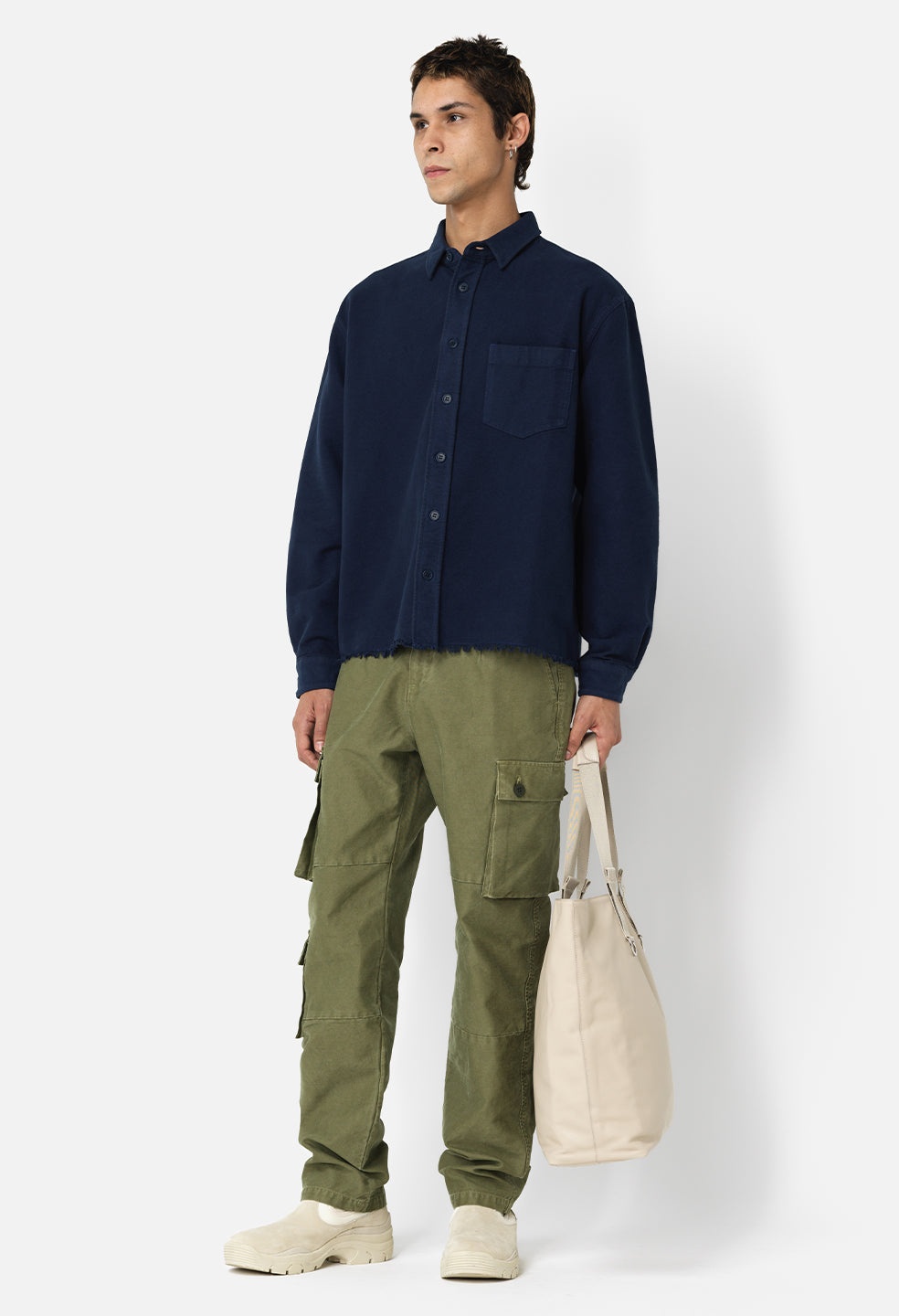 SOLID HEMI OVERSIZED SHIRT - 1