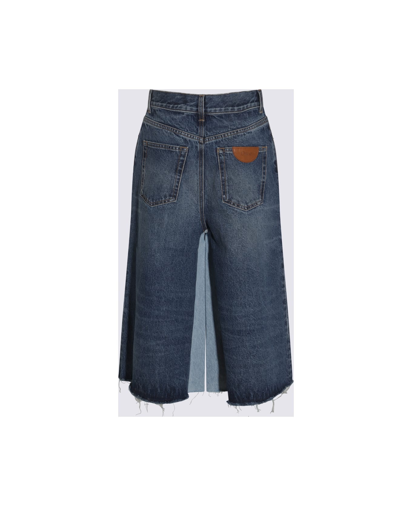 Blue Cotton Jeans - 2