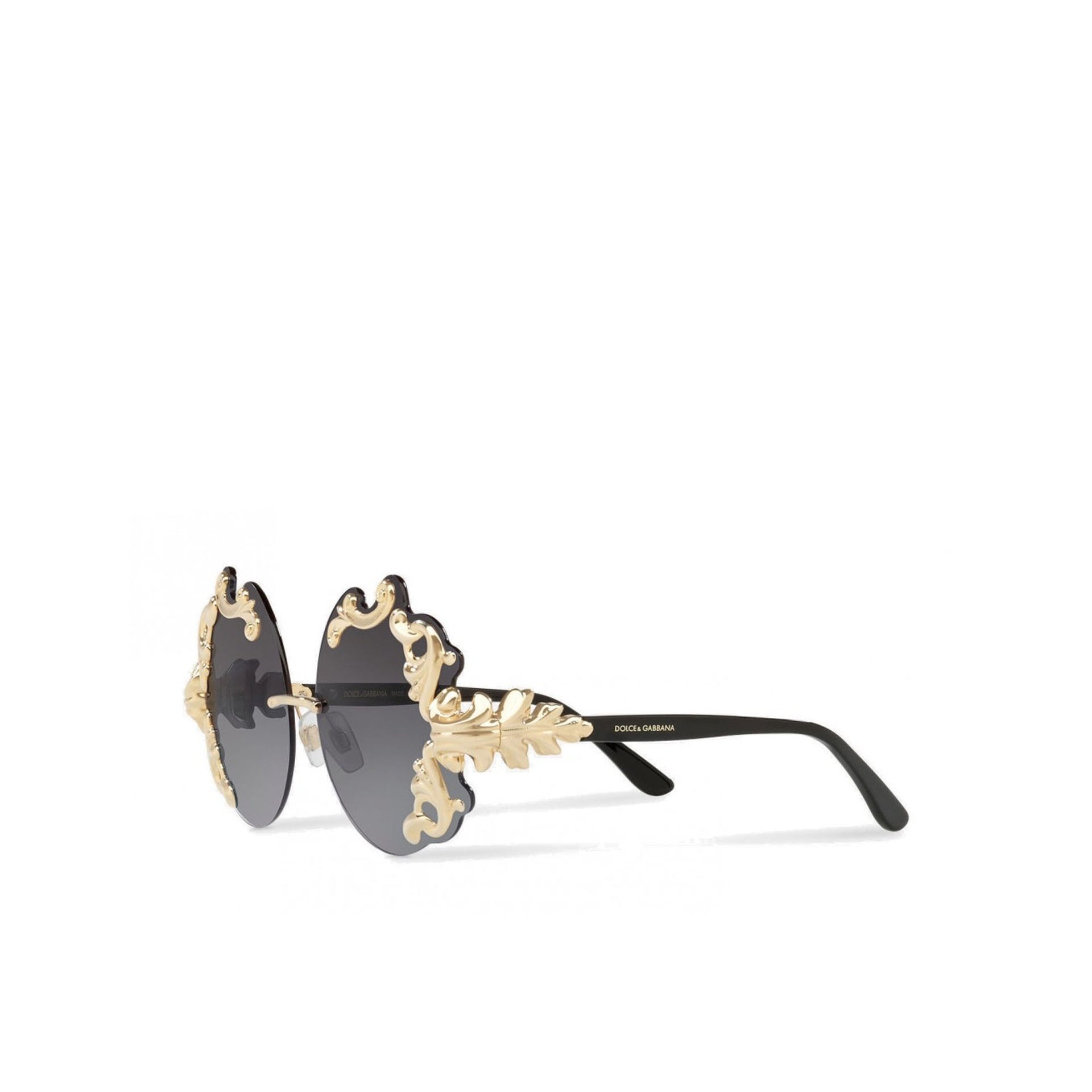 NEW DOLCE&GABBANA GOLD SHIELD SUNGLASSES DG2317 02/71 Dolce & Gabbana DG2302 Sunglasses 02/R5 Gold - eye-oo.com main image 3