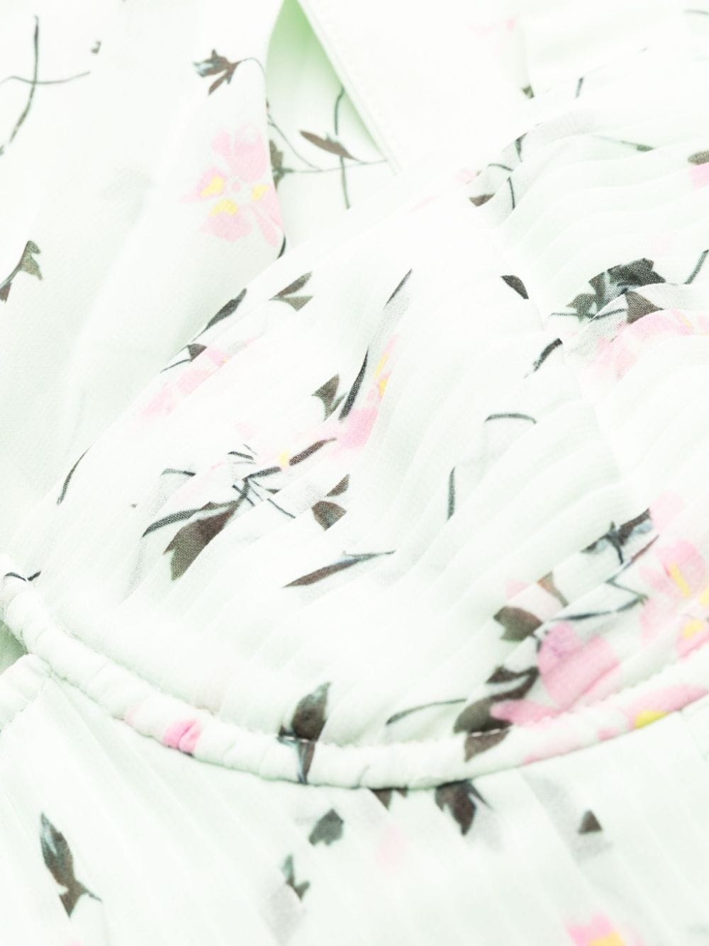 floral chiffon minidress - 6
