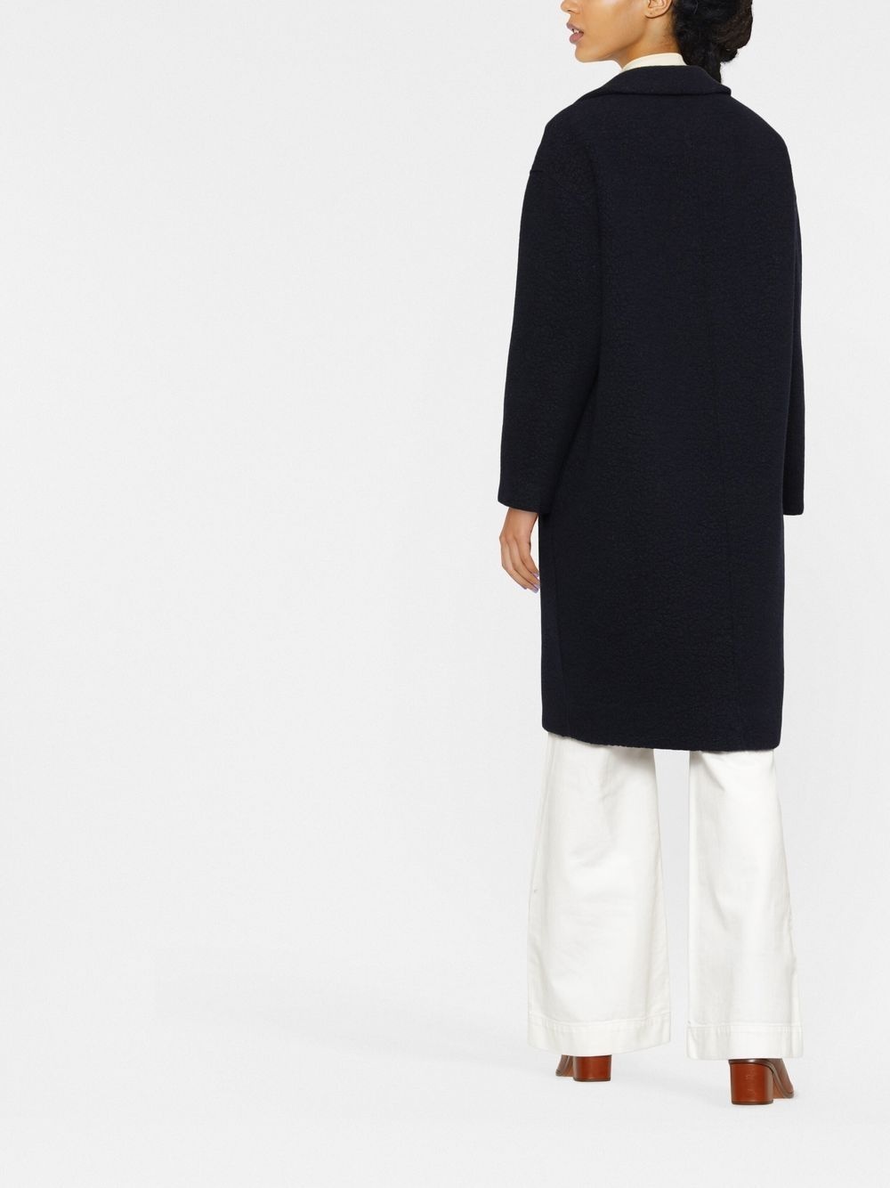 bouclé double-breasted coat - 4