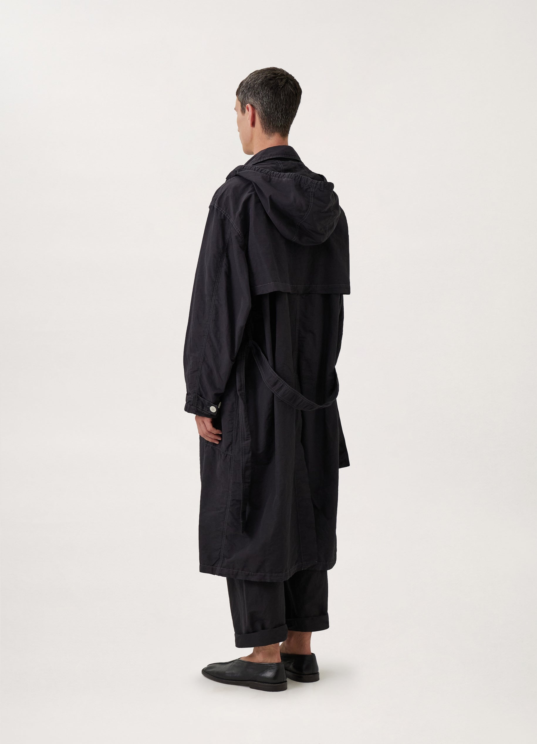 HOODED DOUBLE BREASTED PARKA - 8