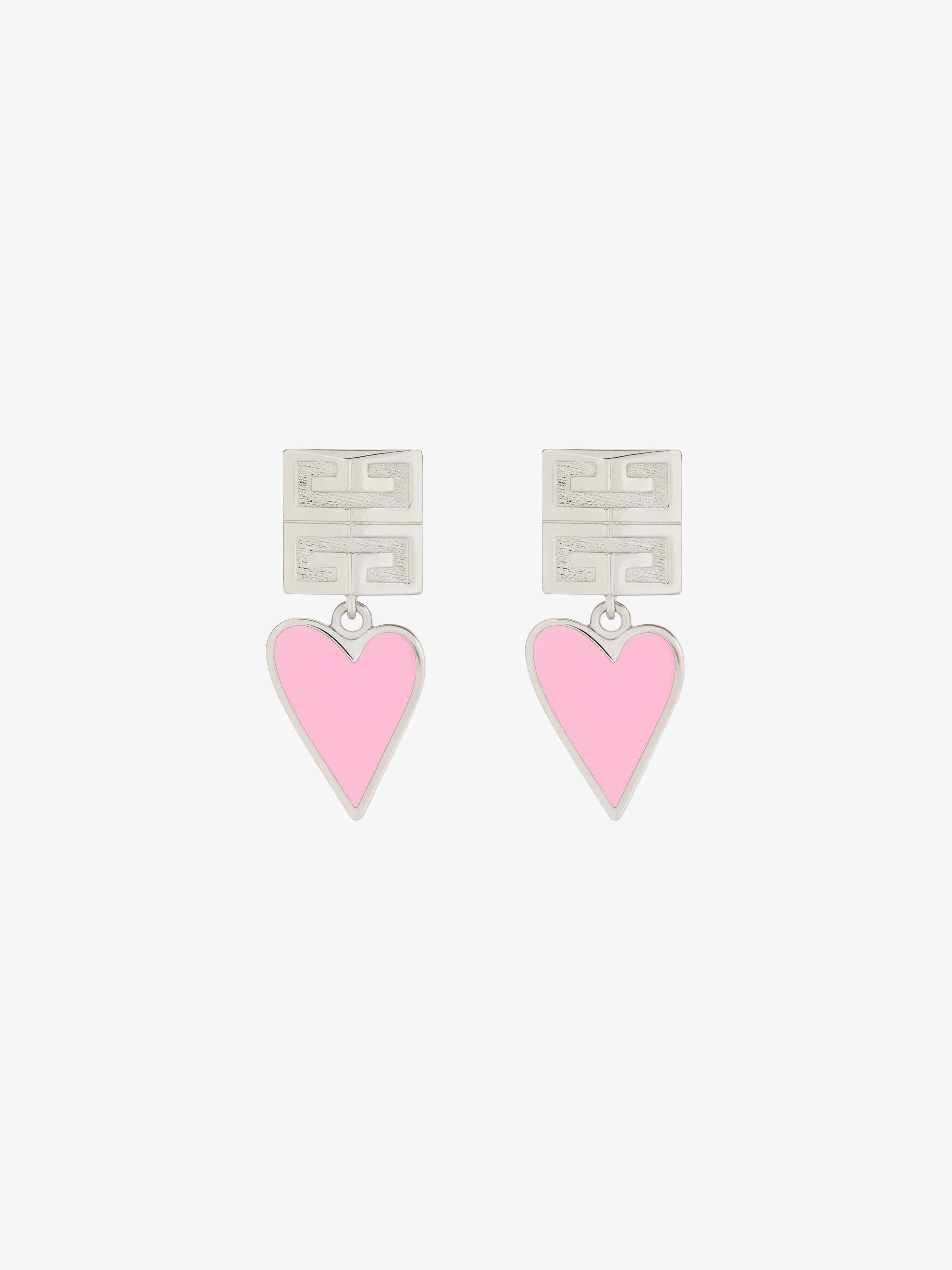 4G EARRINGS IN METAL AND ENAMEL - 1