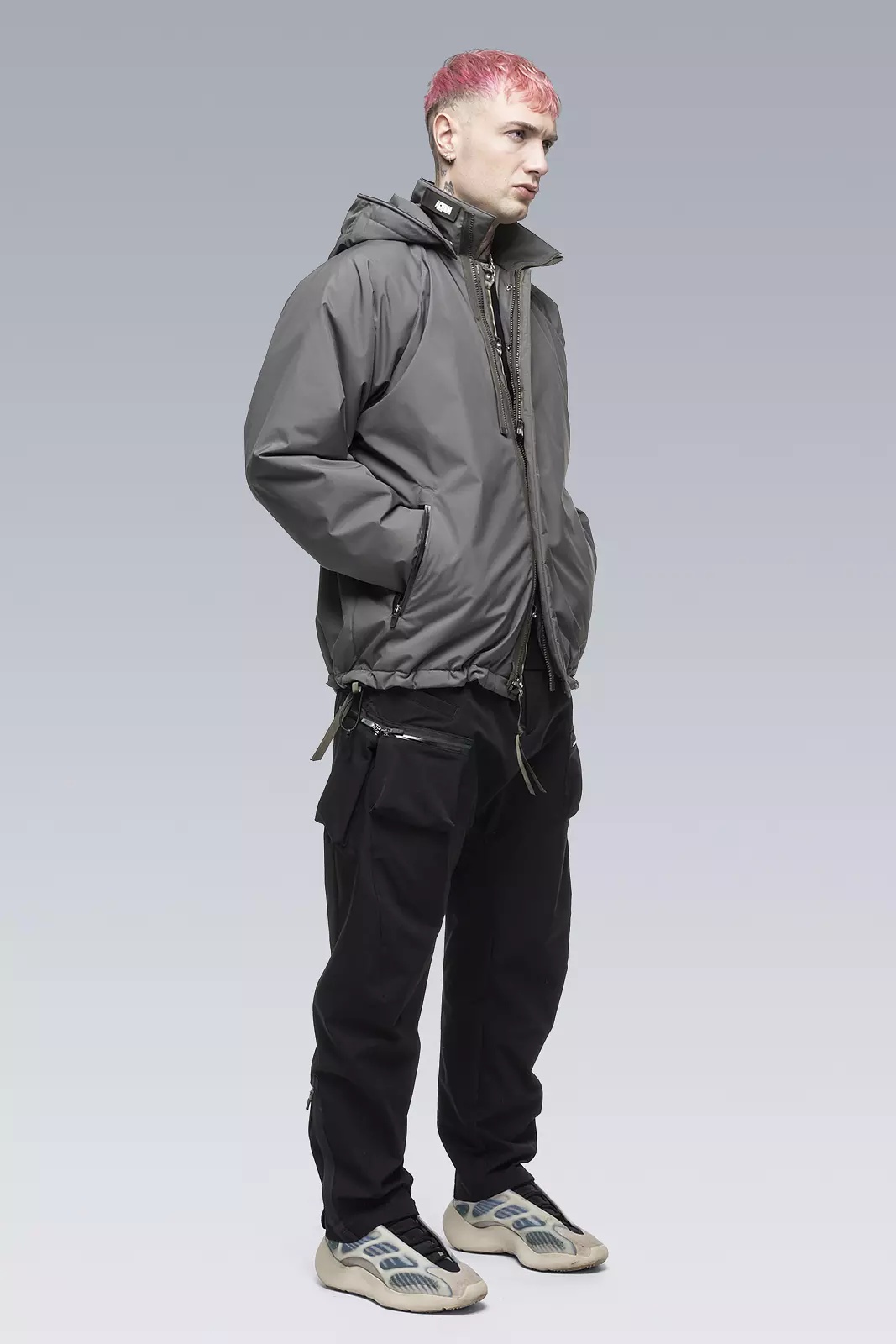 J95-PL Windstopper® PrimaLoft® Modular Liner Jacket Gray - 3