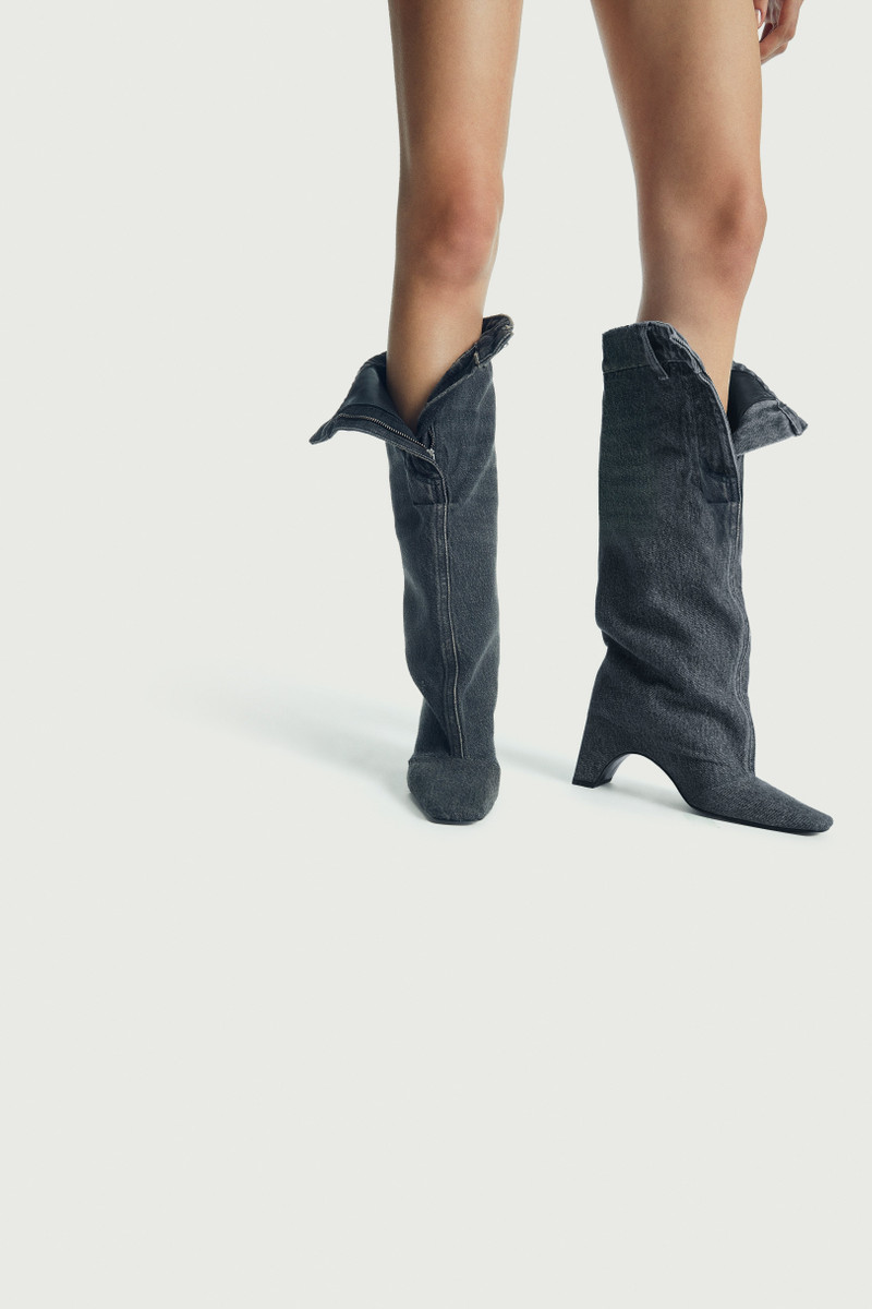 COPERNI Denim Open Knee Bridge Boot outlook
