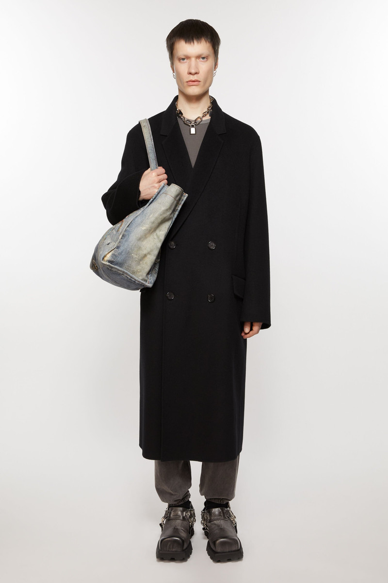 Acne Studios Double-breasted wool coat - Black outlook