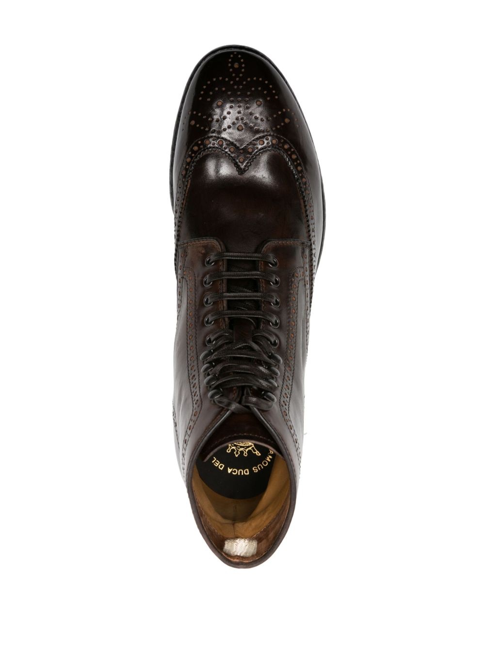 Prince perforated leather boots - 4