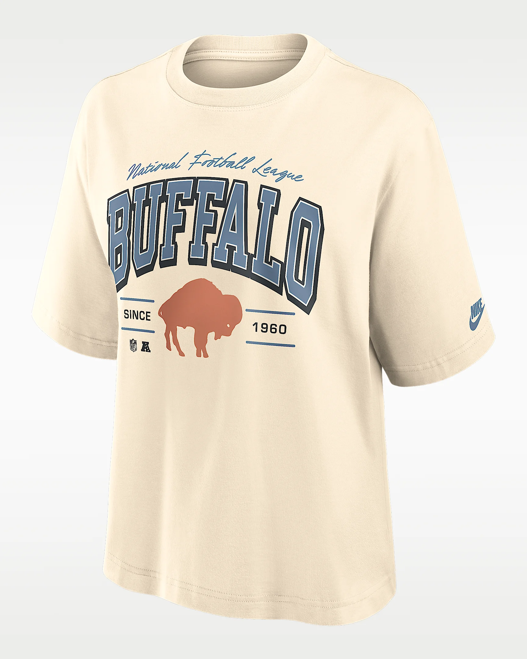 Buffalo Bills Vintage Mod Boxy Women's Nike NFL T-Shirt - 1