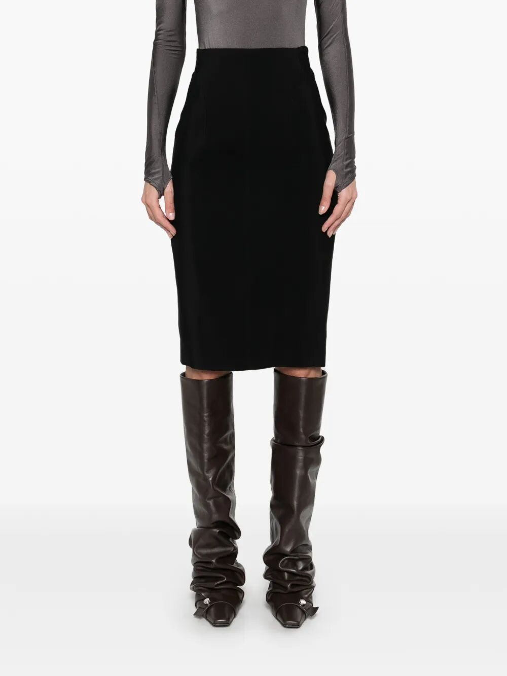 Mugler Women Pencil Midi Skirt - 4