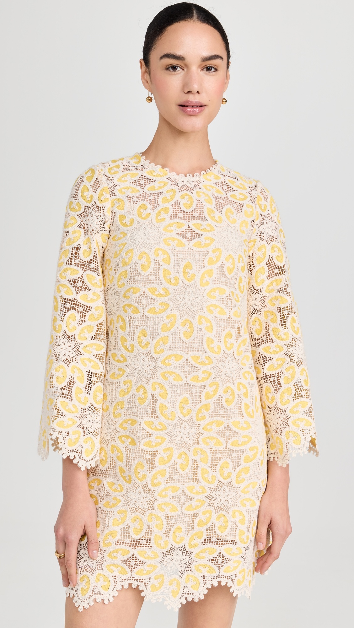 Zimmermann Golden Lace Mini Dress | shopbop | REVERSIBLE